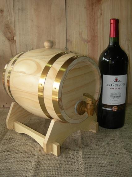 Wooden Oak Barrel Wine Pourer Gift