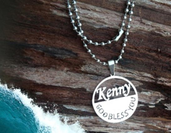 Pendant With Name and Logo